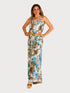 SPAGHETTI STRAP LONG PANT ROMPER JUMP SUIT WITH POCKET - J103